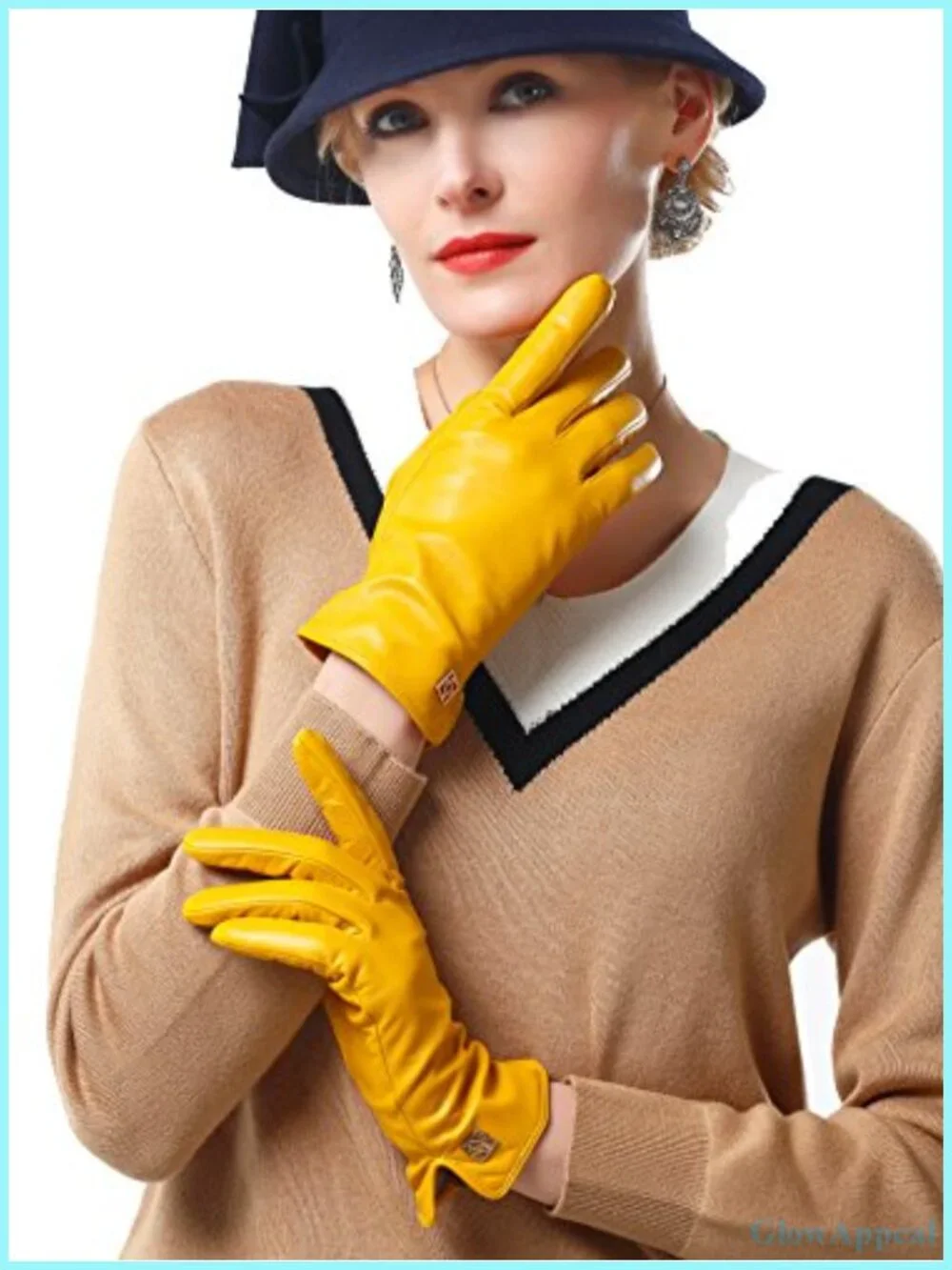 Italian Lambskin Leather Gloves, Touchscreen, Winter Comfort